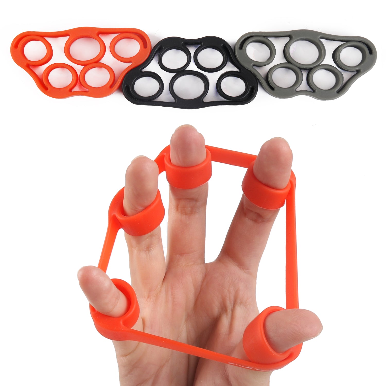 Lifeworks Hand Grip Strengthener (5 Pack) Adjustable Grip Exerciser (10 to  40 KG), Finger Stretcher